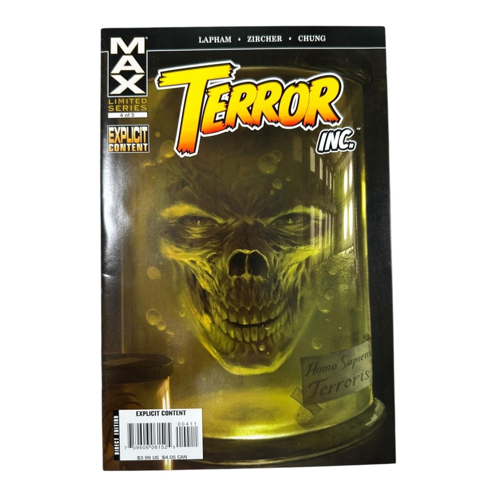 Terror INC. MAX Limited Series Comic Book Issue #4‎ of 5 Explicit Content